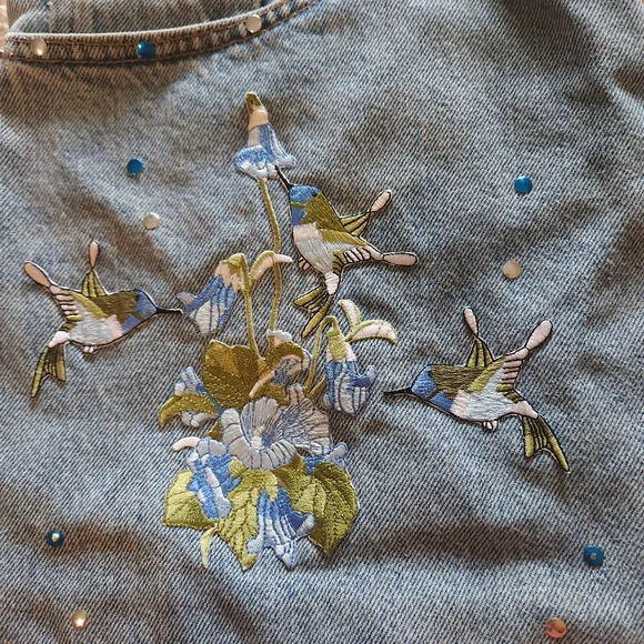 Handmade Vintage Denim Levis Bag With Long Strap Deep Interior Hippie/boho Vibe - Picture 2 of 8